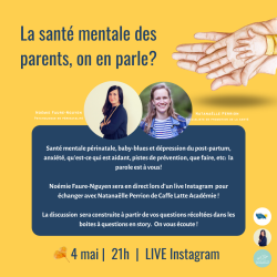 Live sur la santé mentale maternelle